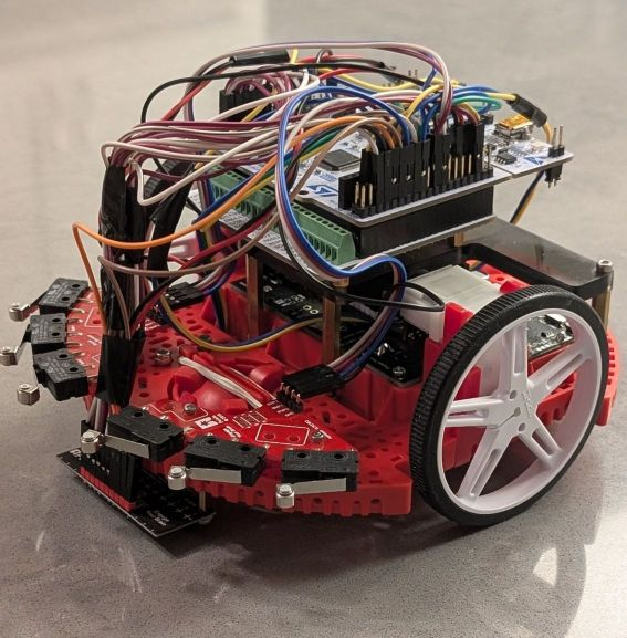 Romi line following robot hardware